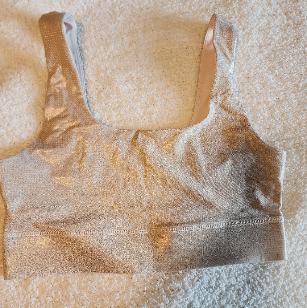FABLETICS Gold Sports Bra